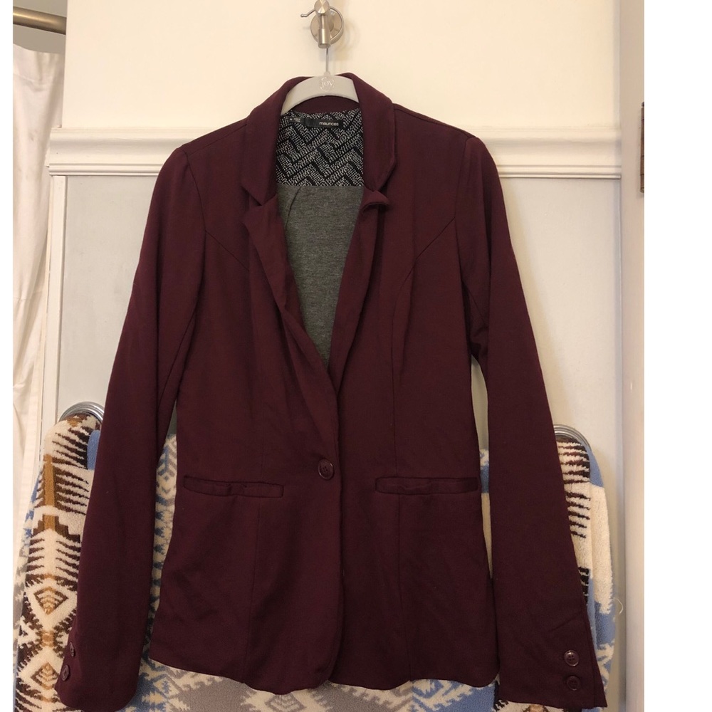 •MAURICES• jacket, SIZE M color: maroon/ burgundy